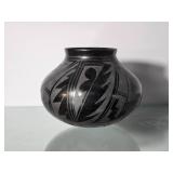 *Signed* Blackware Pottery Vase - David Ortiz