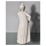 Lladro Porcelain Girl in Nightgown Figurine