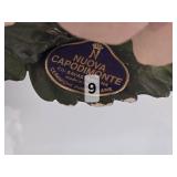 Nuova Capodimonte Italian Porcelain Double Rose Sculpture