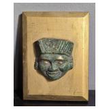 El Arte Azteca Mexican Carved Mask Wall Plaque Collection
