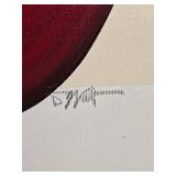 Signed Contemporary Abstract Modernist Oil Painting on Canvas