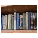 Large Vintage Book Collection Including Literature Reference and Antique Volumes