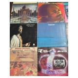 Soul Funk and R and B Vinyl Record Collection Featuring Michael Jackson and Marvin Gaye