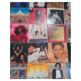 R and B and Soul Vinyl Record Collection Featuring Diana Ross and Luther Vandross