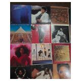 R and B and Soul Vinyl Record Collection Featuring Diana Ross and Luther Vandross
