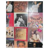 R and B and Soul Vinyl Record Collection Featuring Diana Ross and Luther Vandross