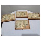 Mahjong Tile Set with Wooden Case