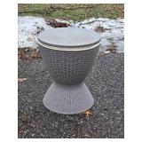 Woven Resin Outdoor Accent Table