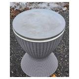 Woven Resin Outdoor Accent Table