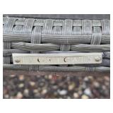 Pair of Frontgate Woven Outdoor Chaise Lounges -A