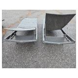 Pair of Frontgate Woven Outdoor Chaise Lounges - B