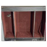 Wood Side Table with Dragonfly Drawer Pull - B
