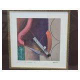 Framed Signed Constructive Nature I Abstract Print