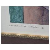 Framed Signed Constructive Nature I Abstract Print
