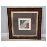 Framed Signed Constructive Nature II Abstract Print