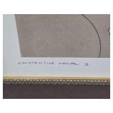 Framed Signed Constructive Nature II Abstract Print