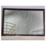 Large Traditional Cherry Framed Wall Mirror