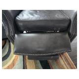 Barcalounger Black Leather Recliner Chair