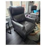 Barcalounger Black Leather Recliner Chair