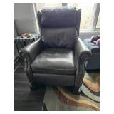 Barcalounger Black Leather Recliner Chair