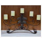 Stylish Pressed Metal Candelabra