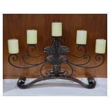 Stylish Pressed Metal Candelabra