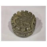 Brilliant Antique Soapstone Carved Snuff Box