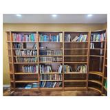 Teak Bookcase Shelving Five Unit System