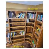 Teak Bookcase Shelving Five Unit System