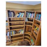 Teak Bookcase Shelving Five Unit System