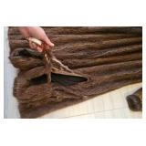 Vintage Real Mink Fur Coat for Craft, as