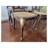 Set of Four French Style Cane Seat Dining Chairs