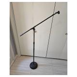 Professional Adjustable Boom Microphone Stand with Weighted Base
