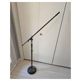 Professional Adjustable Boom Microphone Stand with Weighted Base