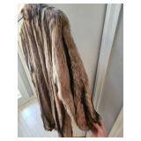 Vintage Raccoon Real Fur Coat