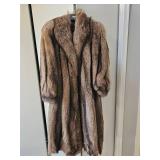Vintage Raccoon Real Fur Coat