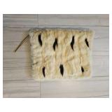 Ermine Real Fur Vintage Muff Hand Warmer