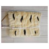 Ermine Real Fur Vintage Muff Hand Warmer