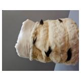 Ermine Real Fur Vintage Muff Hand Warmer