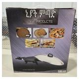 NIAT Electric Injera Maker Crepe Pizza Pancake Pita Bread Maker Nonstick Griddle NEW In Box