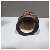 Hand Carved Native American Style Totem Pole Figurine w/ Animal & Warrior Faces – Lot 13