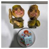 Vintage Mother’s Day 1977 Glass Plate & Decorative Figurine Set – Retro Collectibles – Lot 18