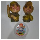 Vintage Mother’s Day 1977 Glass Plate & Decorative Figurine Set – Retro Collectibles – Lot 18