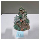 Lighted Asian Garden Waterfall Scene Figurine – Battery Operated Display (Untested) – Lot 20