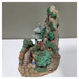 Lighted Asian Garden Waterfall Scene Figurine – Battery Operated Display (Untested) – Lot 20