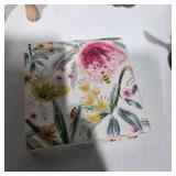 Mixed Decor Lot – Bear Figurines, Holiday Dog Soap Dispenser, Floral Coasters – Lot 23