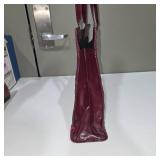 2 Genuine Leather Clutch / Portfolio Bags – Black & Multi-Color Patchwork – Lot 32