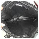 2 Clutch / Portfolio Bags – Patchwork Genuine Leather & Black Travel Organizer – Lot 33