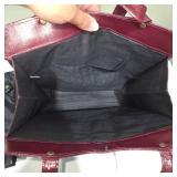 2 Clutch / Portfolio Bags – Patchwork Genuine Leather & Black Travel Organizer – Lot 33
