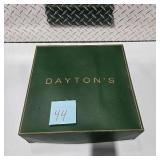 Boundary Waters White Knit Sweater in Original Green Dayton